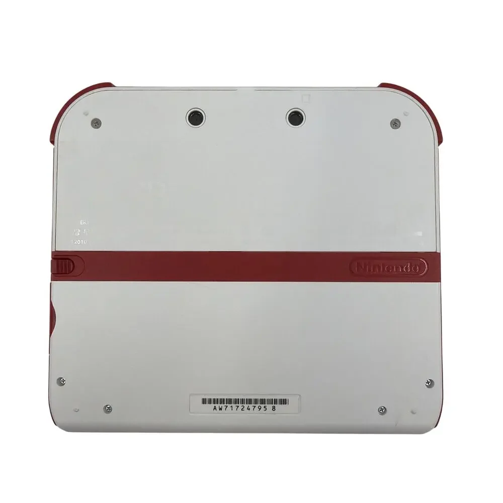 Nintendo 2DS Handheld Game Console FTR-001 White /Red w/ Charger